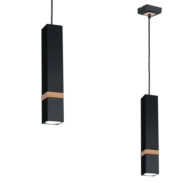 Lampa wisząca nowoczesna VIDAR BLACK MLP5403 - Milagro