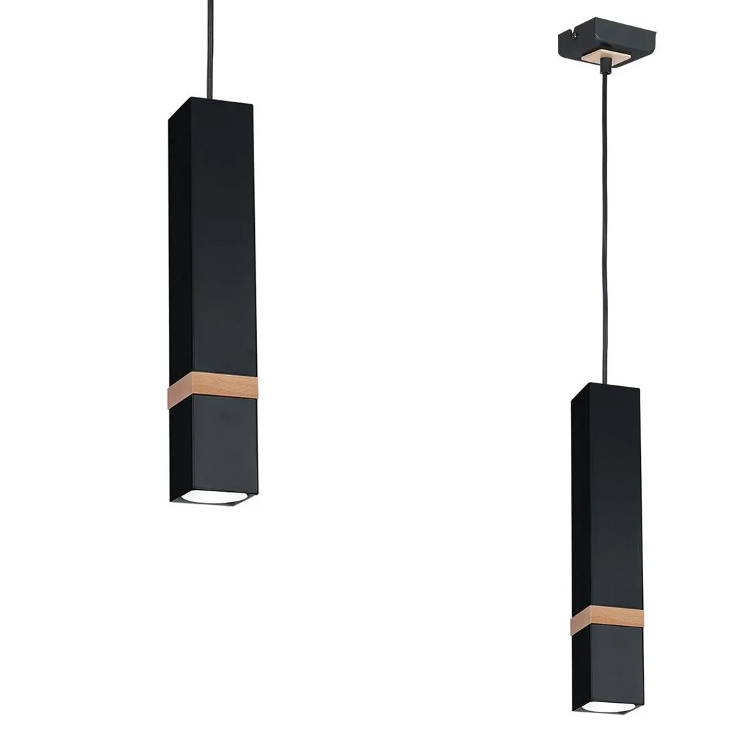Lampa wisząca nowoczesna VIDAR BLACK MLP5403 - Milagro