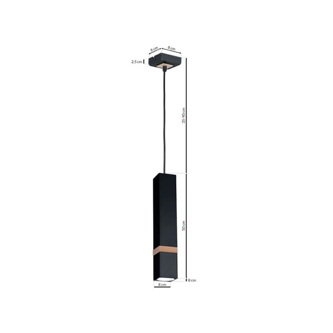 Lampa wisząca nowoczesna VIDAR BLACK MLP5403 - Milagro - obrazek 9
