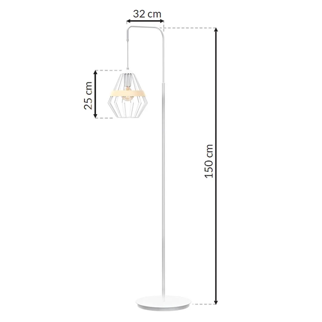 Lampa podłogowa CLIFF WHITE MLP5522 - Milagro - obrazek 10