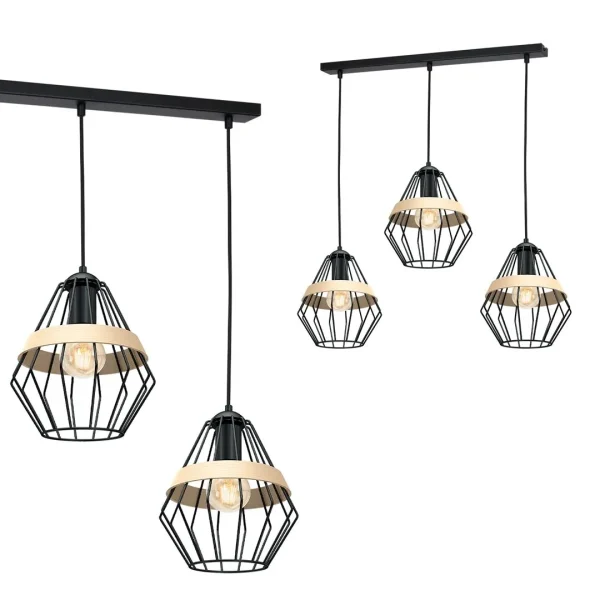 Lampa loft wisząca CLIFF BLACK MLP5525 - Milagro