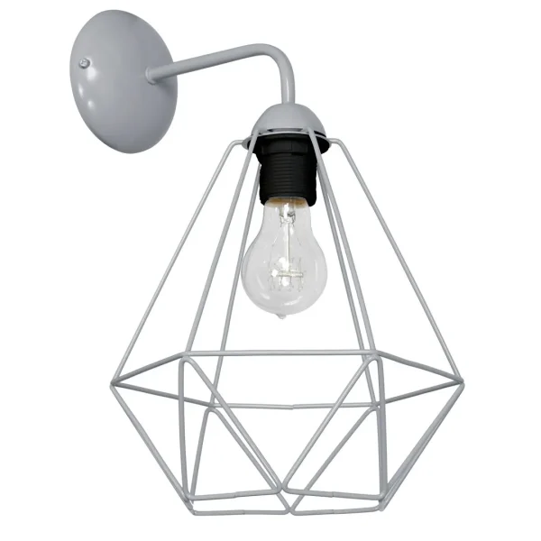 Kinkiet loft BASKET szary MLP7207 - Milagro