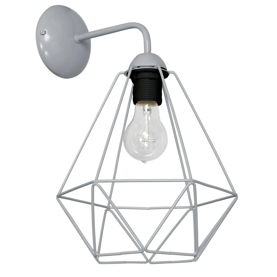 Kinkiet loft BASKET szary MLP7207 - Milagro