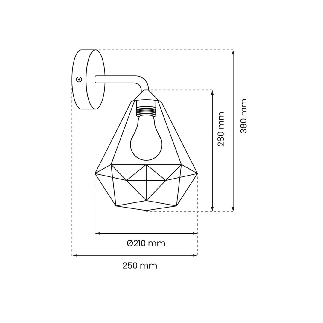 Kinkiet loft BASKET biały MLP7211 - Milagro - obrazek 4
