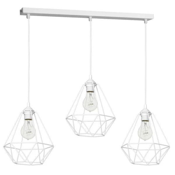 Lampa loft wisząca BASKET biała MLP7213 - Milagro