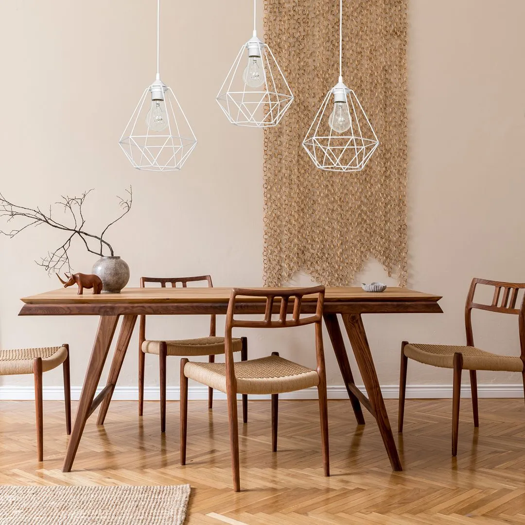 Lampa loft wisząca BASKET biała MLP7213 - Milagro - obrazek 2