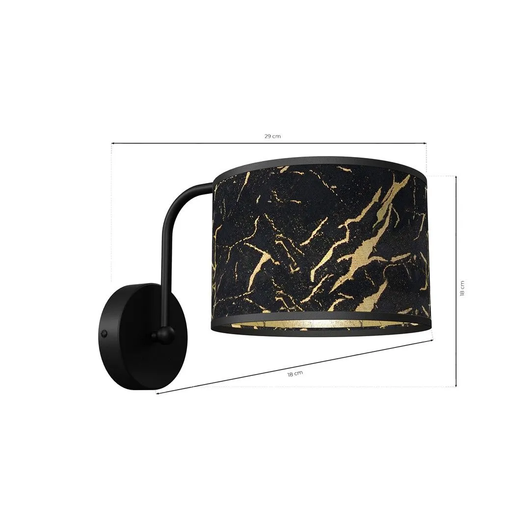 Kinkiet nowoczesny SENSO Black-Gold 1xE27 MLP7290- Milagro - obrazek 6