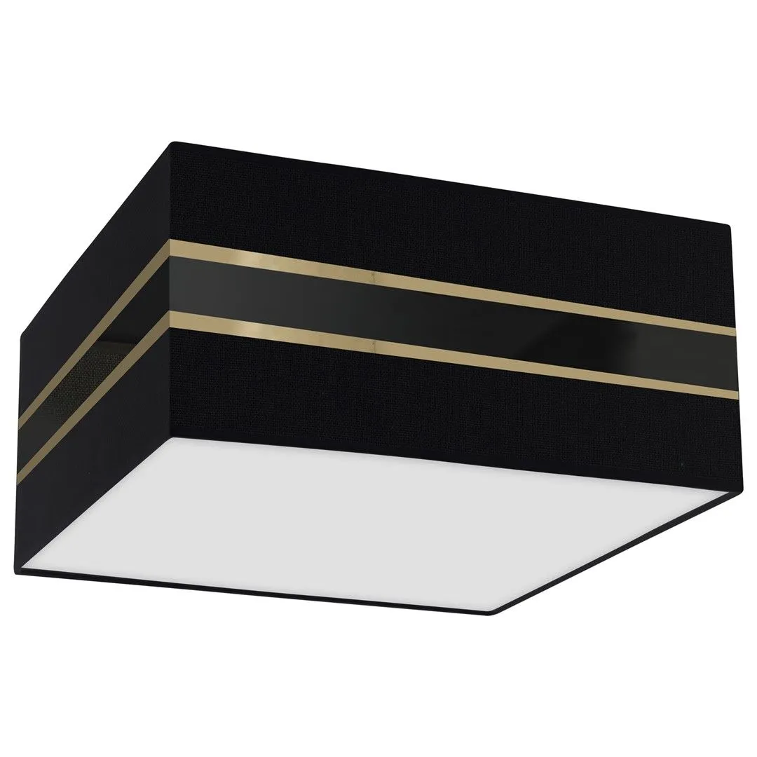 Lampa sufitowa Kwadrat ULTIMO BLACK 2xE27 40cm MLP7336- Milagro - obrazek 2