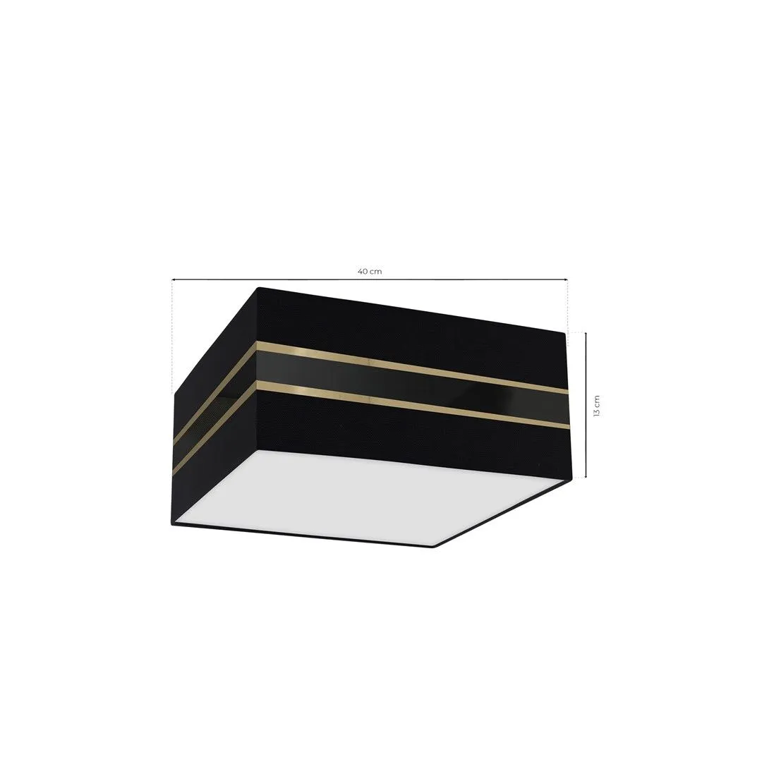 Lampa sufitowa Kwadrat ULTIMO BLACK 2xE27 40cm MLP7336- Milagro - obrazek 7