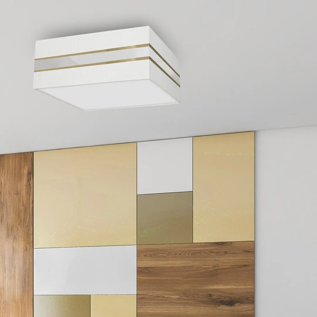 Lampa sufitowa Kwadrat ULTIMO WHITE 3xE27 50cm MLP7348- Milagro - obrazek 3