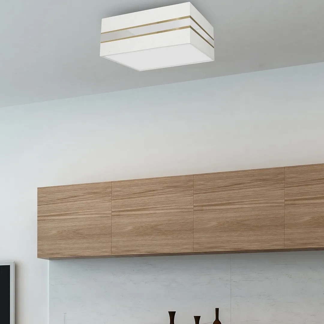 Lampa sufitowa Kwadrat ULTIMO WHITE 3xE27 50cm MLP7348- Milagro - obrazek 5