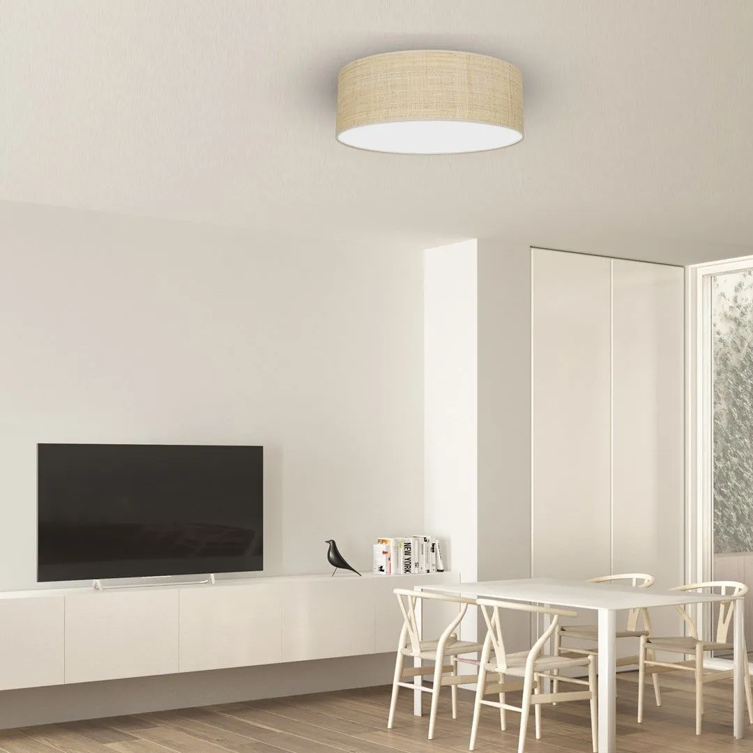 Lampa sufitowa MARSHALL WHITE - RATTAN 3xE27 MLP7488- Milagro - obrazek 3