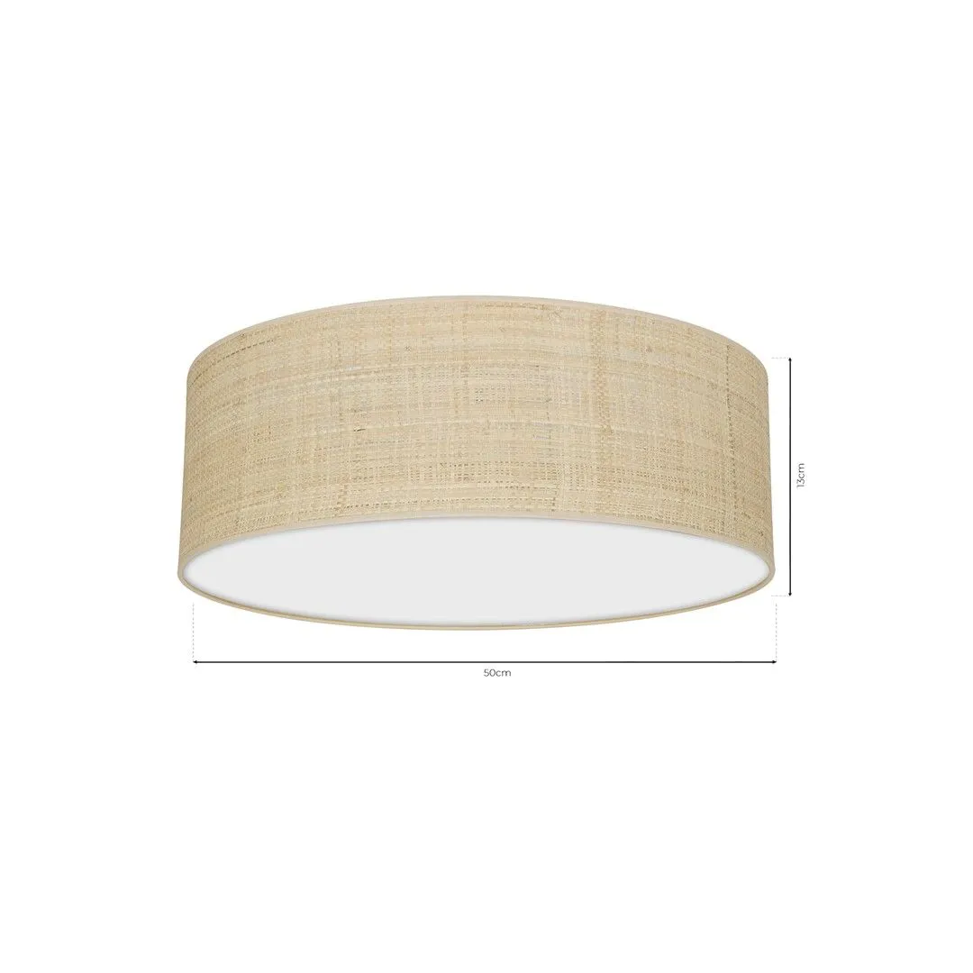 Lampa sufitowa MARSHALL WHITE - RATTAN 3xE27 MLP7488- Milagro - obrazek 7