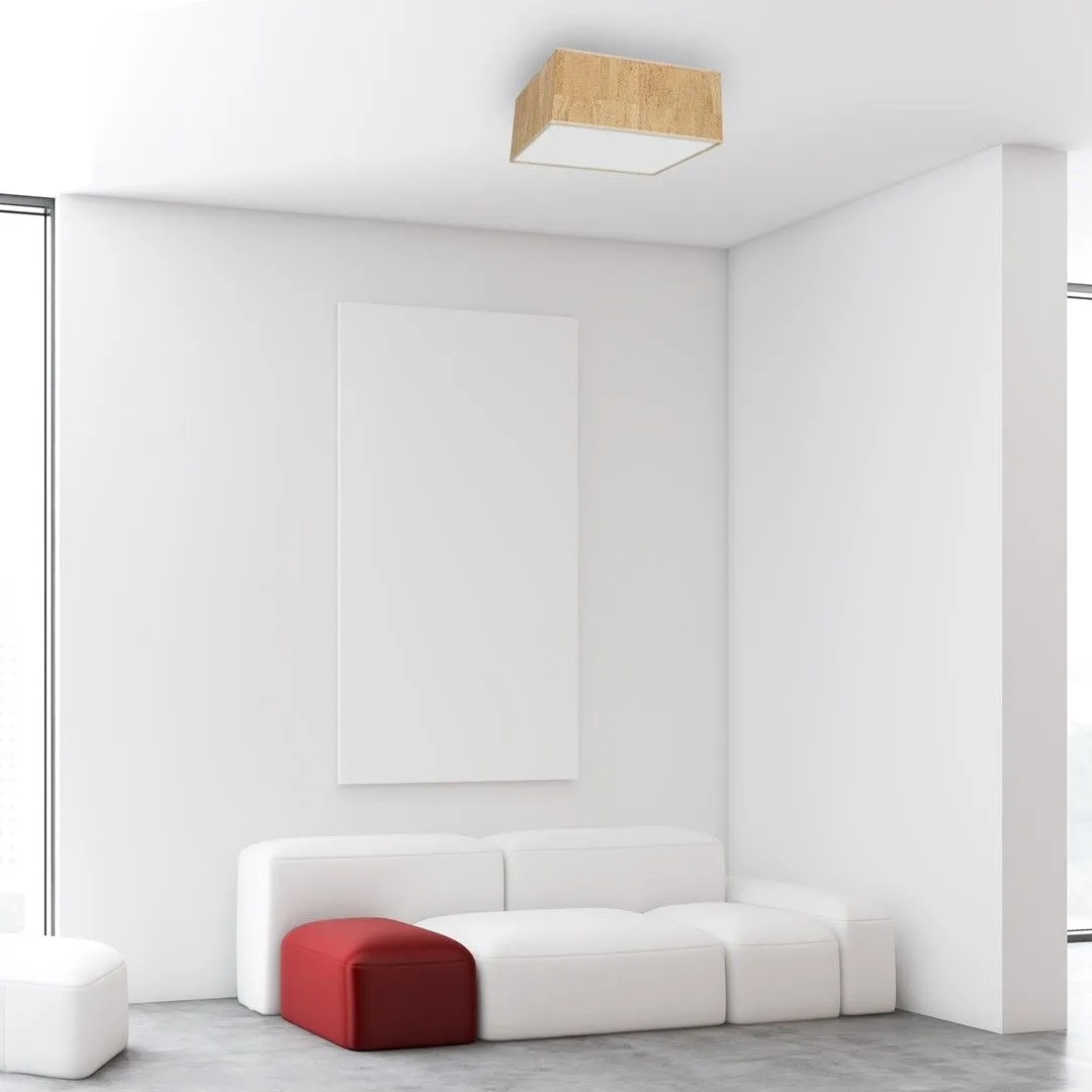 Lampa sufitowa CORK White-Cork 2xE27 MLP7517- Milagro - obrazek 3