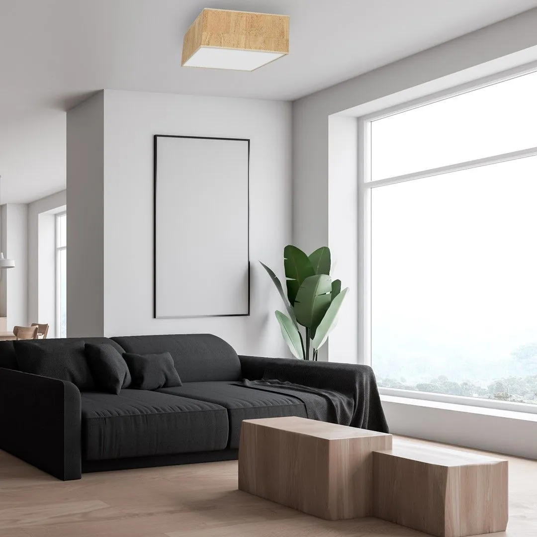 Lampa sufitowa CORK White-Cork 2xE27 MLP7517- Milagro - obrazek 4