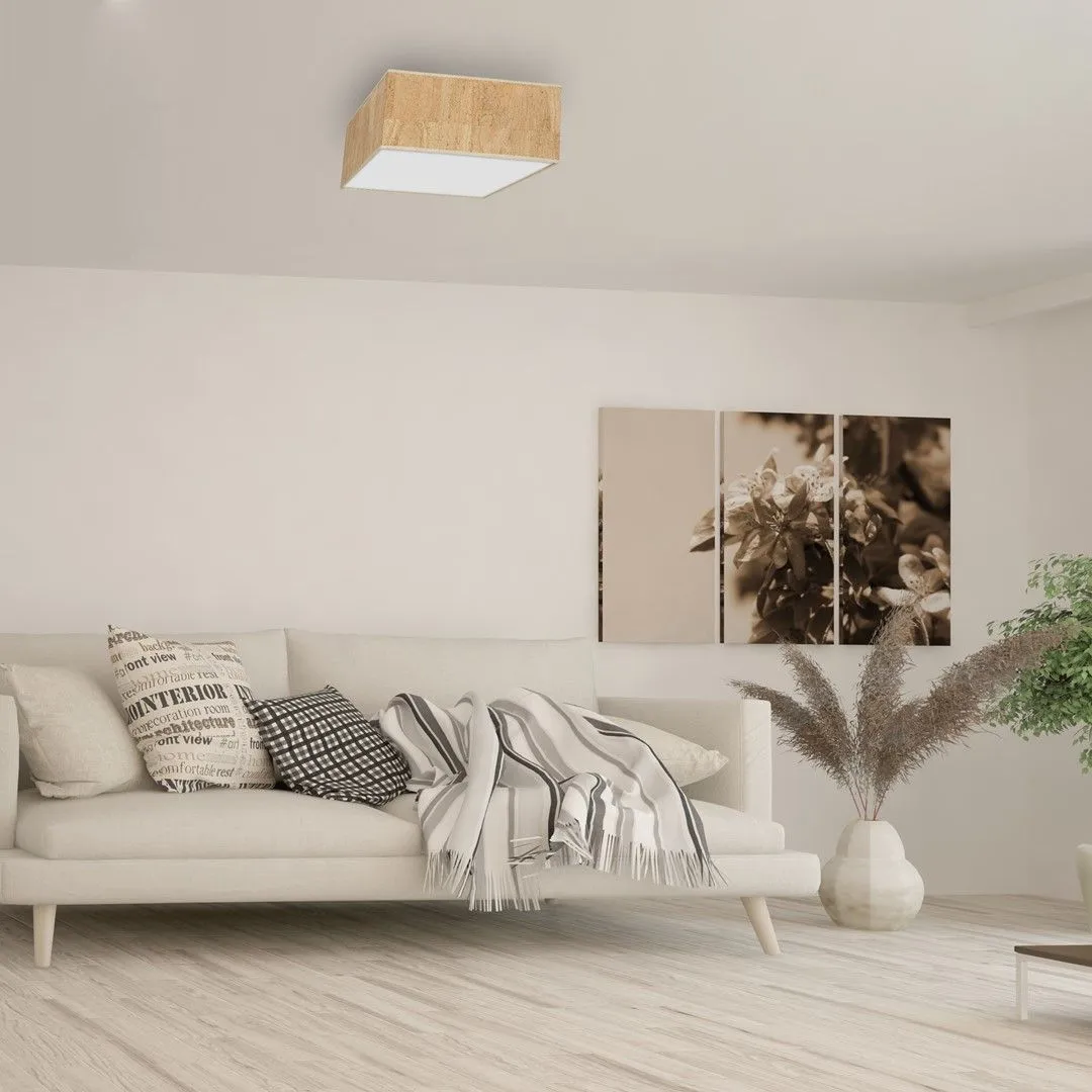Lampa sufitowa CORK White-Cork 2xE27 MLP7517- Milagro - obrazek 5