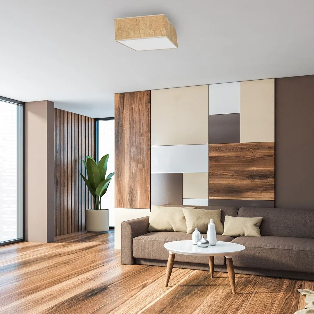 Lampa sufitowa CORK White-Cork 2xE27 MLP7517- Milagro - obrazek 6