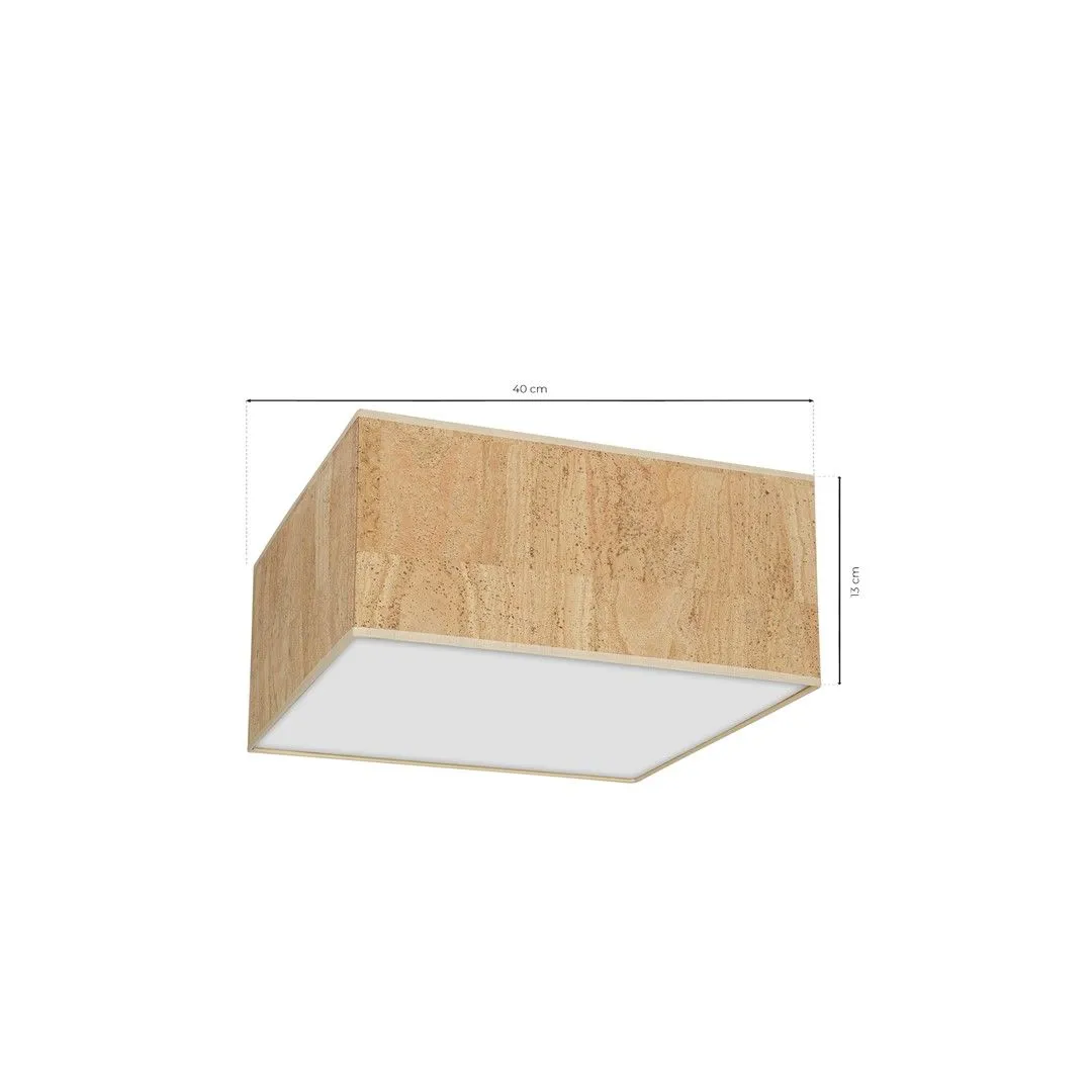 Lampa sufitowa CORK White-Cork 2xE27 MLP7517- Milagro - obrazek 7