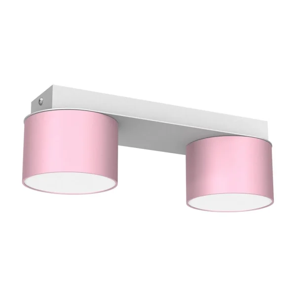 Lampa sufitowa nowoczesna DIXIE Pink-White 2xGX53 MLP7554- Milagro