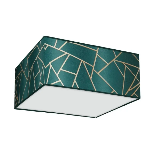 Lampa sufitowa ZIGGY GREEN Gold-Bottle green 2xE27 MLP7574- Milagro