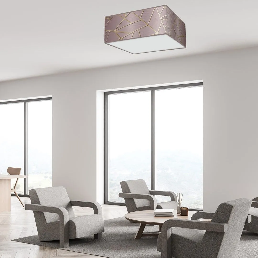 Lampa sufitowa ZIGGY PINK Gold-Pink 3xE27 MLP7589- Milagro - obrazek 6