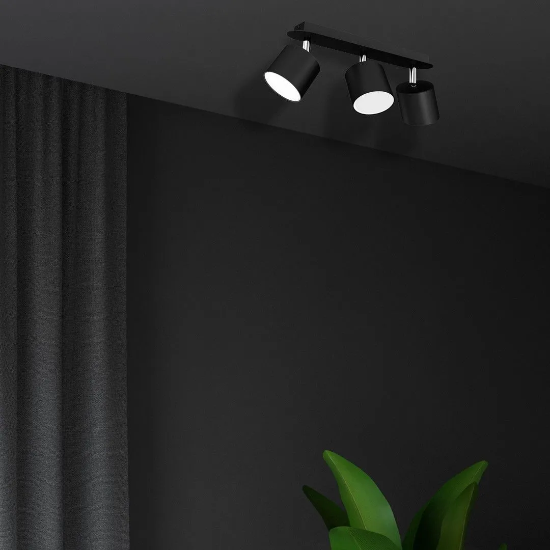 Lampa sufitowa DIXIE BLACK 3xGX53 MLP7601- Milagro - obrazek 4