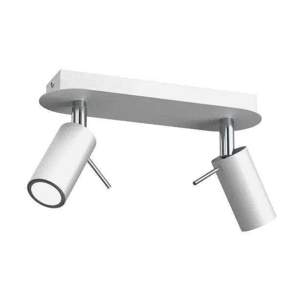 Lampa sufitowa PRESTON WHITE-CHROME 2x mini GU10 MLP7615- Milagro