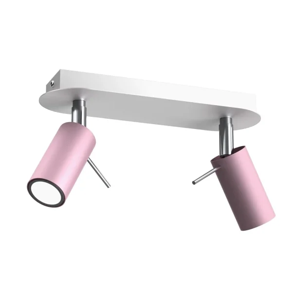 Lampa sufitowa PRESTON PINK-WHITE 2x mini GU10 MLP7627- Milagro