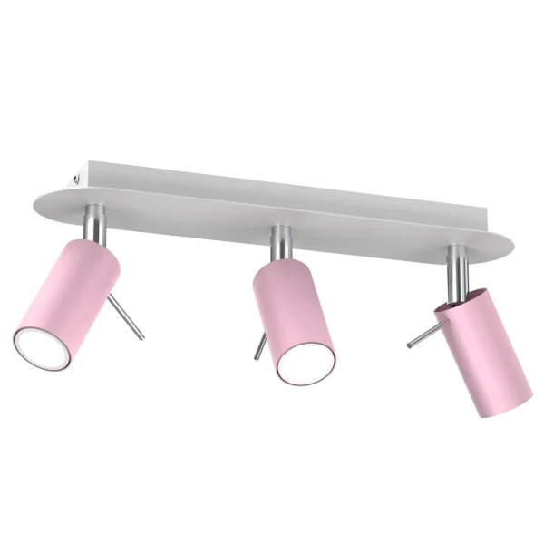 Lampa sufitowa PRESTON PINK-WHITE 3x mini GU10 MLP7628- Milagro