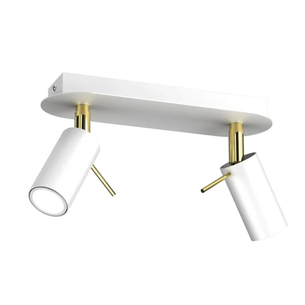 Lampa sufitowa PRESTON GOLD-WHITE 2x mini GU10 MLP7631- Milagro