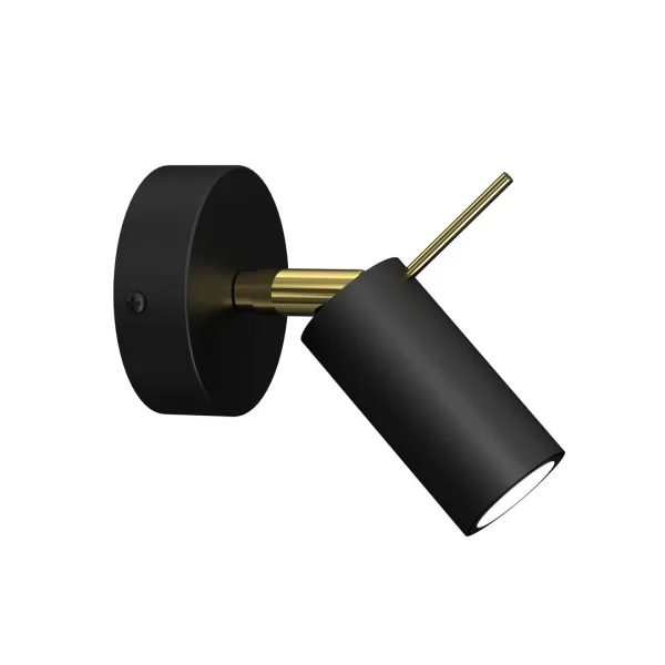 Kinkiet nowoczesny PRESTON GOLD-BLACK 1x mini GU10 MLP7634- Milagro