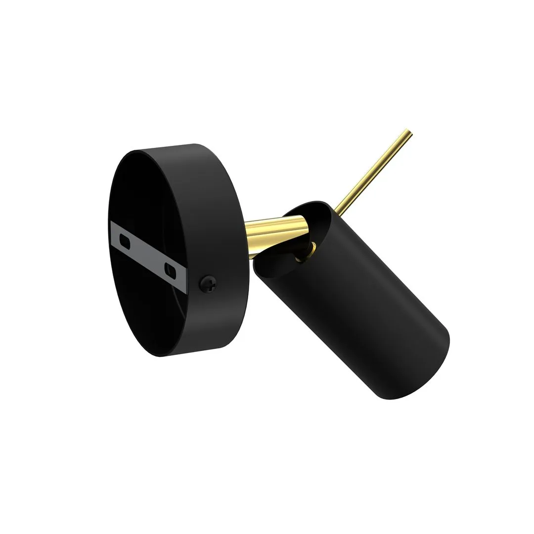 Kinkiet nowoczesny PRESTON GOLD-BLACK 1x mini GU10 MLP7634- Milagro - obrazek 3