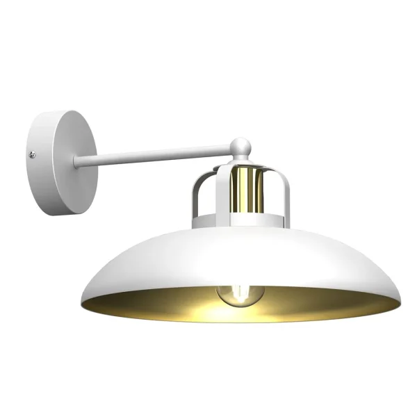 Kinkiet nowoczesny FELIX WHITE-GOLD 1xE27 MLP7702- Milagro