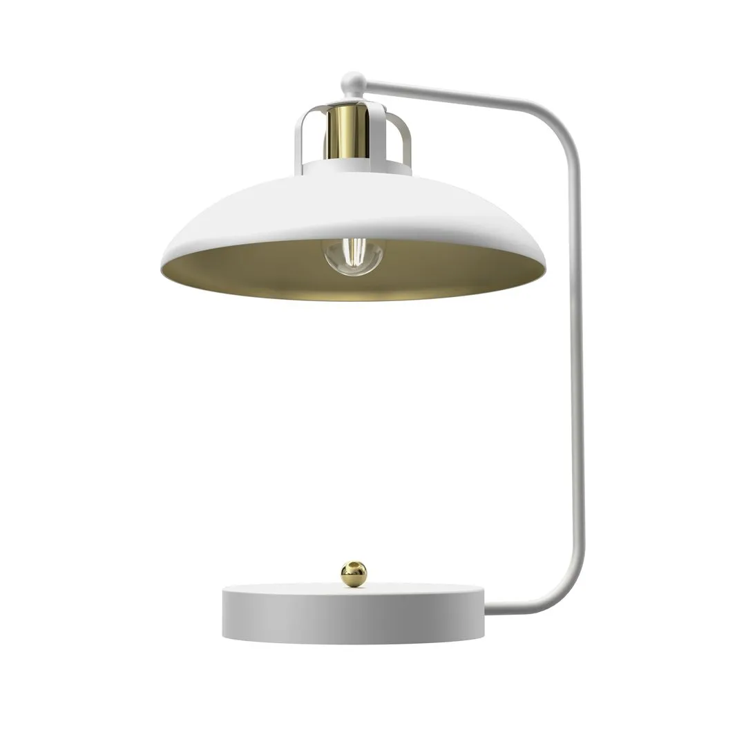 Lampka biurkowa FELIX WHITE-GOLD 1xE27 MLP7706- Milagro