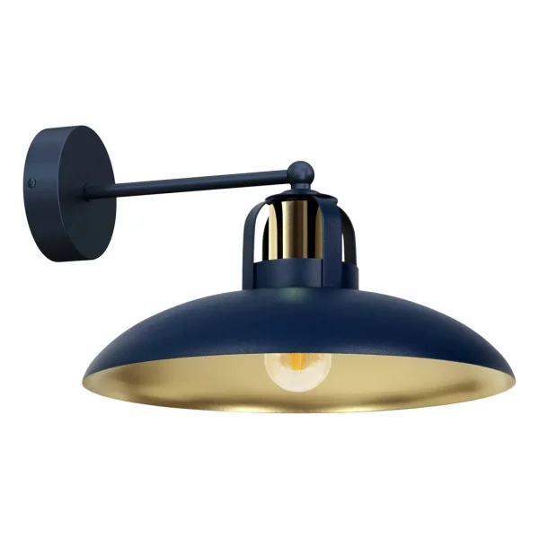 Kinkiet nowoczesny FELIX NAVY BLUE-GOLD 1xE27 MLP7712- Milagro
