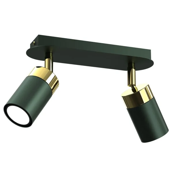 Lampa sufitowa JOKER GREEN-GOLD 2xGU10 MLP7718- Milagro