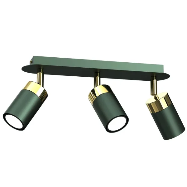 Lampa sufitowa JOKER GREEN-GOLD 3xGU10 MLP7719- Milagro