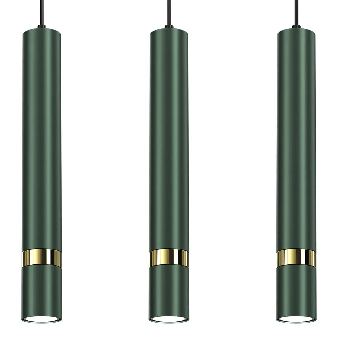 Lampa nad stół wisząca nowoczesna JOKER GREEN-GOLD 3xGU10 MLP7721- Milagro - obrazek 4