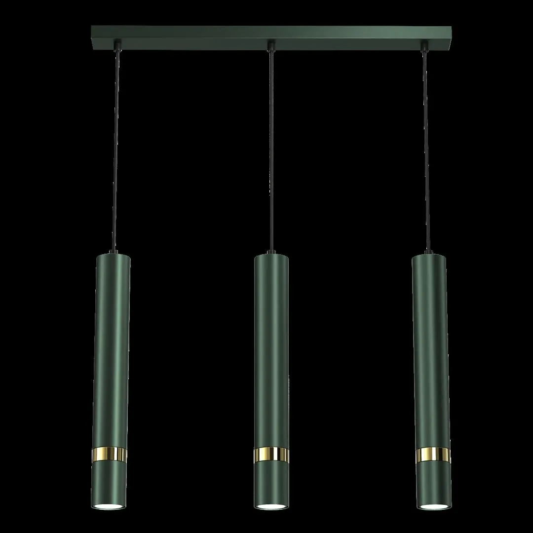 Lampa nad stół wisząca nowoczesna JOKER GREEN-GOLD 3xGU10 MLP7721- Milagro - obrazek 7