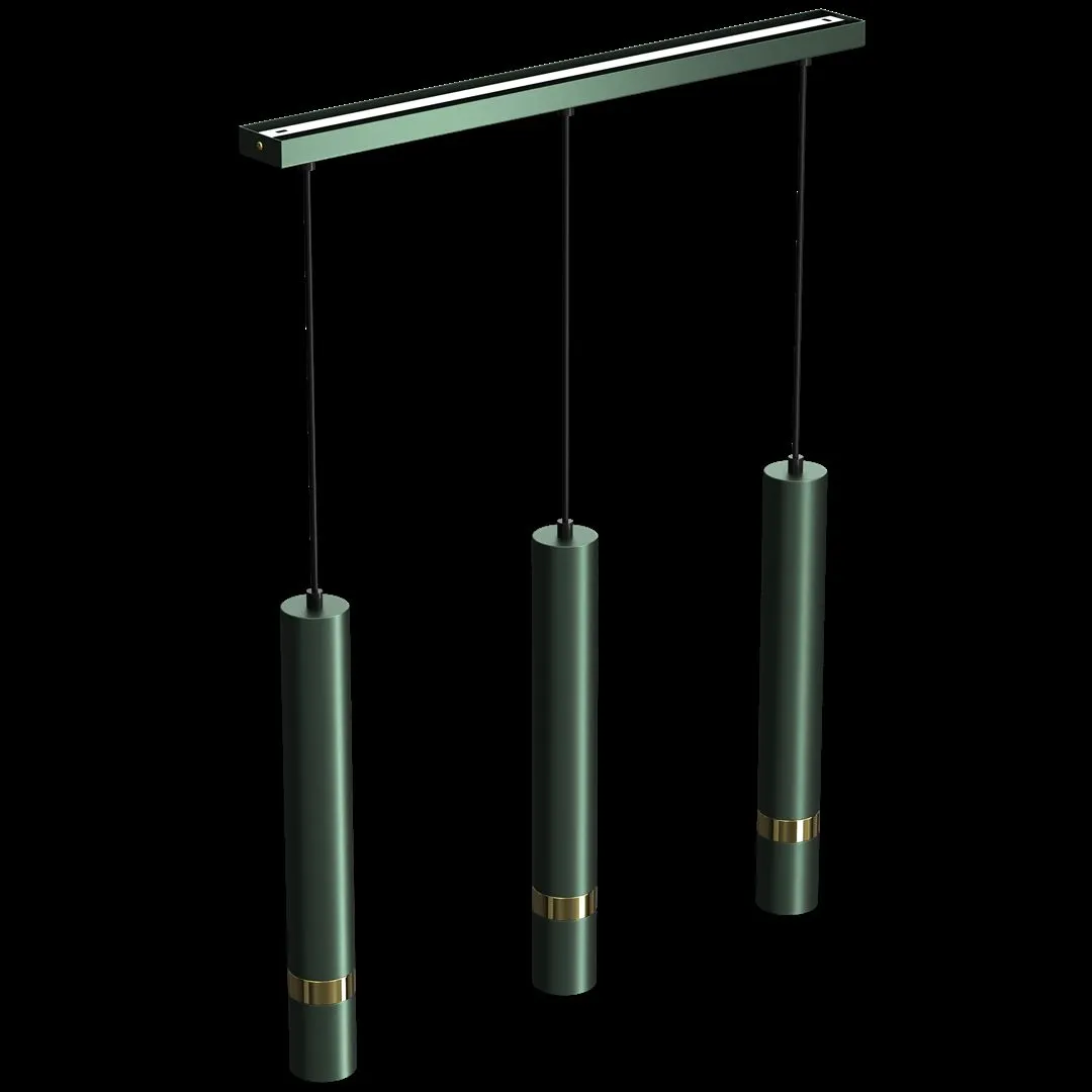 Lampa nad stół wisząca nowoczesna JOKER GREEN-GOLD 3xGU10 MLP7721- Milagro - obrazek 8