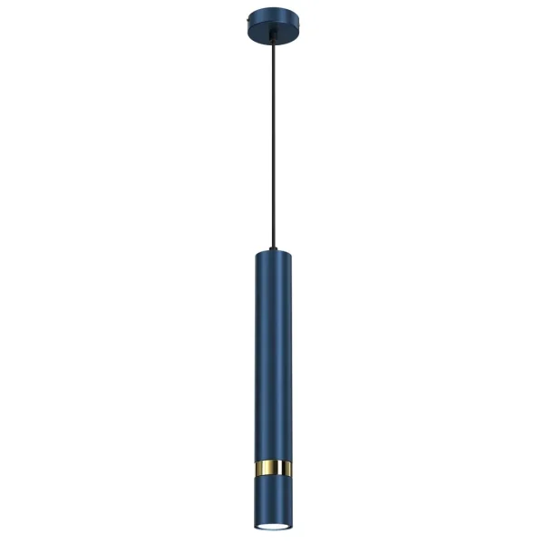 Lampa wisząca nowoczesna JOKER NAVY BLUE-GOLD 1xGU10 MLP7725- Milagro