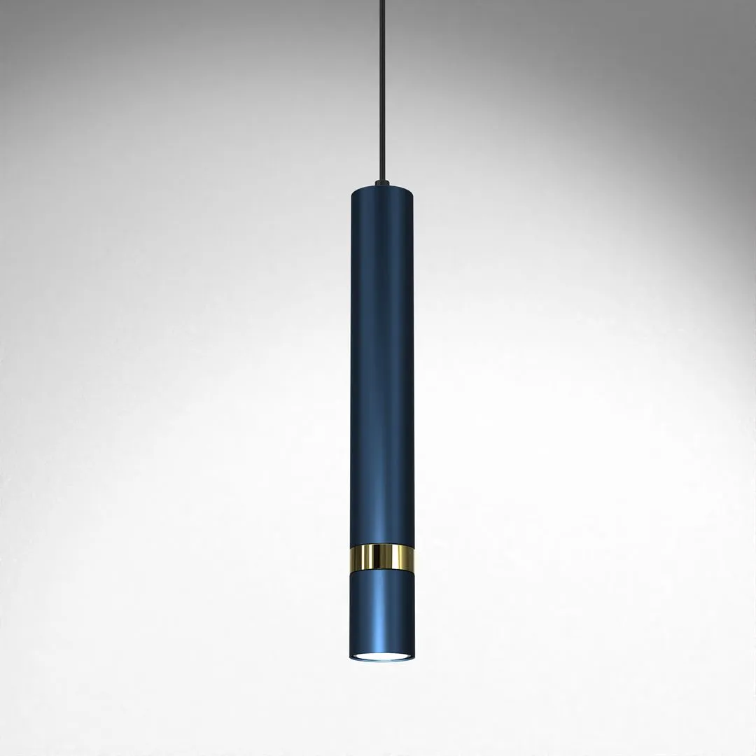 Lampa wisząca nowoczesna JOKER NAVY BLUE-GOLD 1xGU10 MLP7725- Milagro - obrazek 2