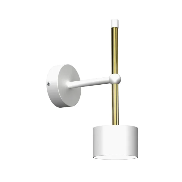 Kinkiet nowoczesny ARENA WHITE-GOLD 1xGX53 MLP7753- Milagro