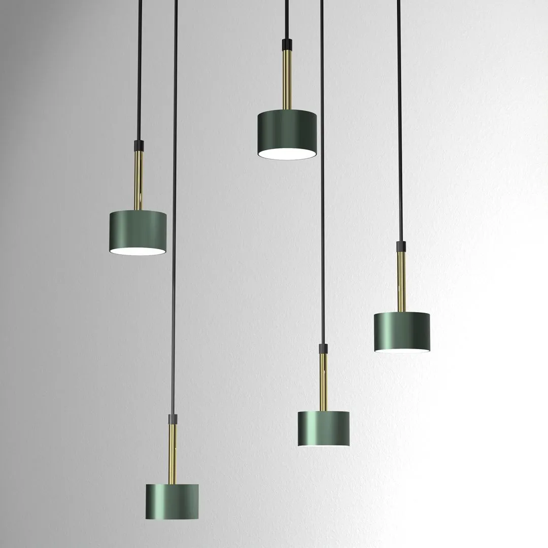 Lampa wisząca nowoczesna ARENA GREEN-GOLD 5xGX53 MLP7769- Milagro - obrazek 2