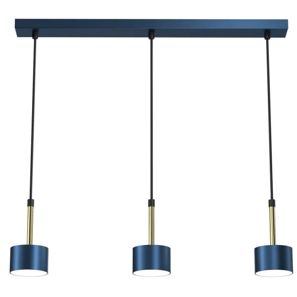 Lampa nad stół wisząca nowoczesna ARENA BLUE-GOLD 3xGX53 MLP7773- Milagro