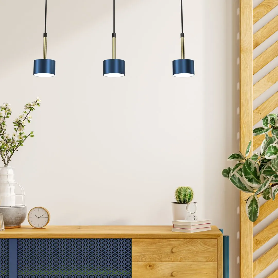 Lampa nad stół wisząca nowoczesna ARENA BLUE-GOLD 3xGX53 MLP7773- Milagro - obrazek 8