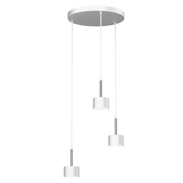 Lampa nad stół wisząca nowoczesna ARENA WHITE-SILVER 3xGX53 MLP7780- Milagro