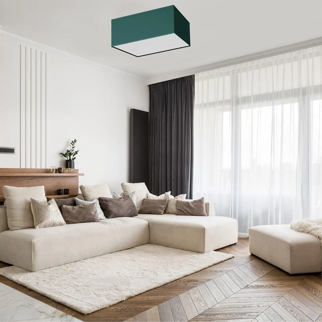 Lampa sufitowa VERDE GREEN kwadrat 400mm 2xE27 MLP7874- Milagro - obrazek 3