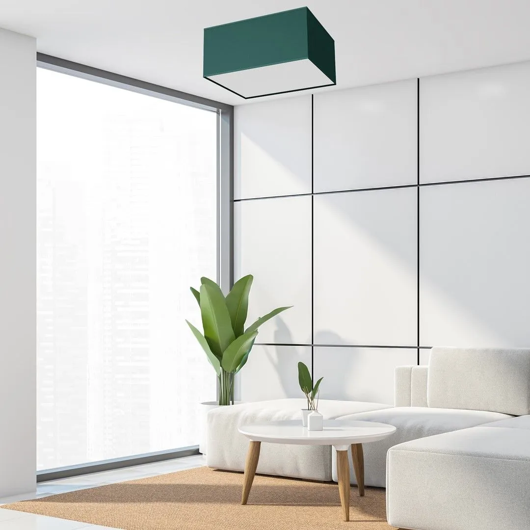 Lampa sufitowa VERDE GREEN kwadrat 400mm 2xE27 MLP7874- Milagro - obrazek 4
