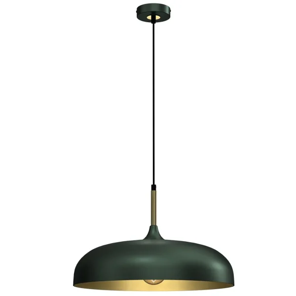 Lampa loft wisząca LINCOLN GREEN-GOLD 1xE27 45cm MLP7900- Milagro